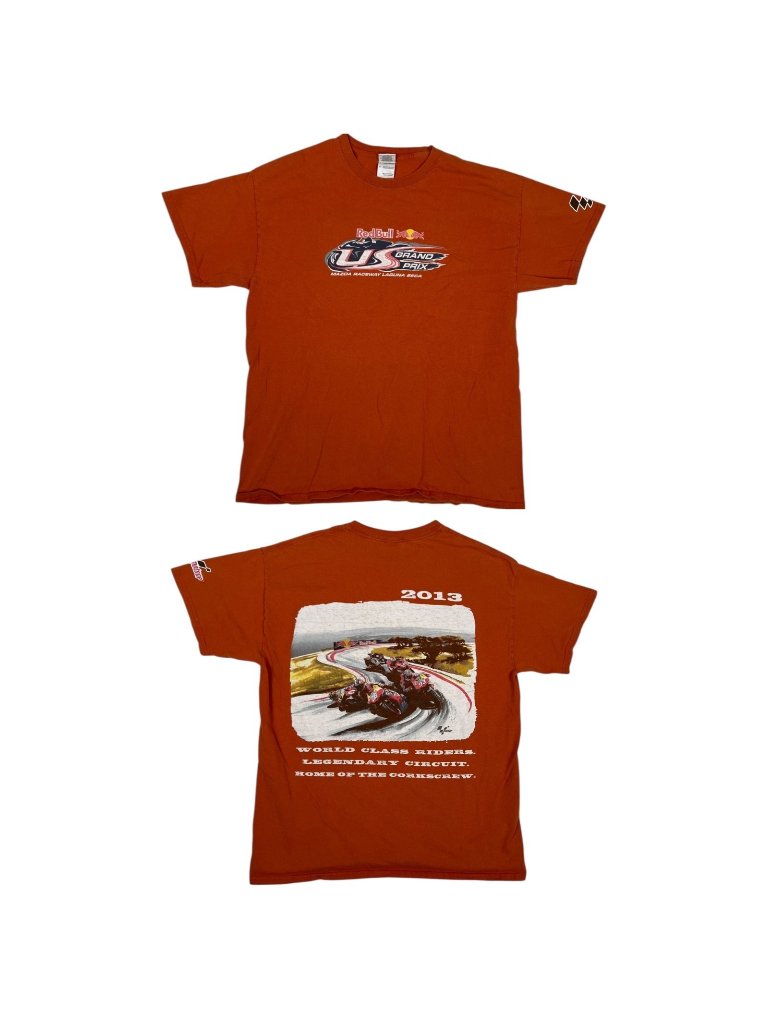 Vintage Us Grand Prix Laguna Seca Raceway TShirt Size Large Motorcycle 2013 Y2k
